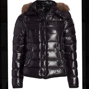 Armoise Laque Fox Fur-Trim Puffer Jacket